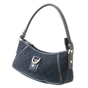 💎✨BEAUTIFUL✨💎 GUCCI Abbey Canvas Leather Shoulder Bag Black